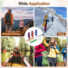 Emergency Whistle, 2 Pcs & Black – Fitting for (Outdoor Camping/Hiking)
