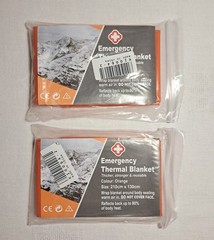 Rescue Blanket Emergency Blanket Emergency Blanket First Aid Orange Gold 210 x 130 cm