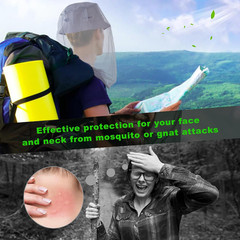 Premium Mosquito Head Net for Insect 2 Pack, Ultra Large & Long, Extra Fine Hole