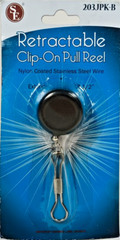 SE Retractable Clip-On Pull Reel. Extends 18.5″.