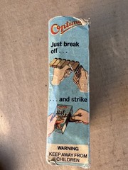 Vintate OPTIMUS Swedish Fire Lighter Match & NEW Wire Splint Hart Health