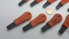 5 Rod Striker/Scraper Blade Firesteel Ferro Flint Ferrocerium EDC / BOB ORANGE
