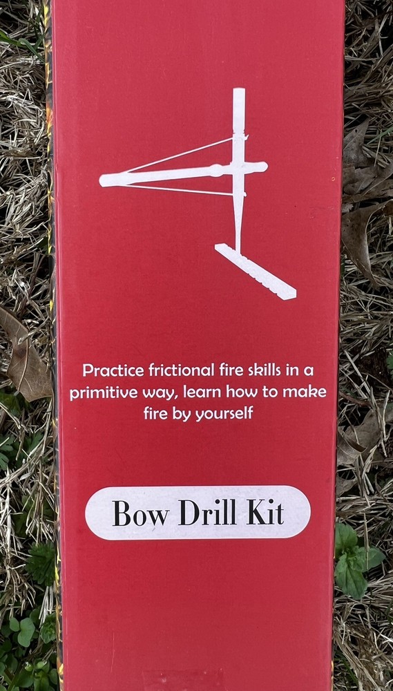 New! PSKOOK Bow Drill Kit Friction Fire Starter Camping Kit w/Magnesium Starter