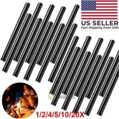 Lot 5 10 20 HUGE 5 x 1/2″ FERRO ROD Fire Starter Survival Flint Camping Outdoor