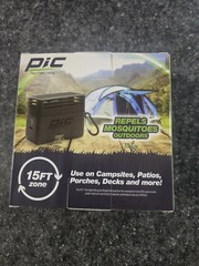 NEW PIC PORTABLE MOSQUITO REPELLENT 60 HOUR 15ft ZONE