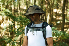 2 Pack Mosquito Head Net Mesh for Hiking & Outdoors,Bug Face Netting over Hat Ad