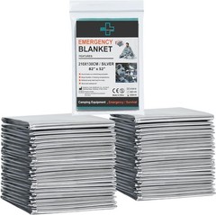Emergency Blanket (12-Pack) Emergency Silver Foil Blanket– Perfect for Outdoors