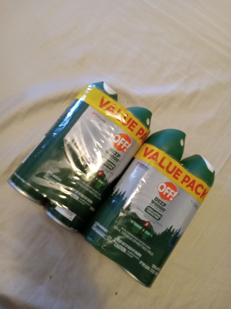 Value Pack OFF! Insect Repelent DEEP WOODS 4 CANS 6oz Each