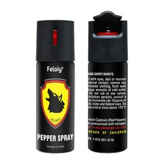 1/2/3/4/5 Bottle Feloiy Pepper Spray Maximum Strength 2Oz Black Self Defense 60g