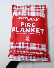 Rutland 4-Pack Home and Kitchen Emergency Fire Blanket AP2 Red Size: 40 x 40 in