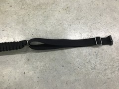 Black Paracord Survival Rifle Sling WIth Knife/Fire Starter Metal Studs