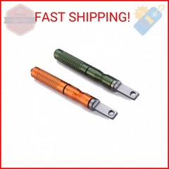 DOSMAMZ 2PCS Compact Fire Starter with Scraper Striker, Replaceable Threaded Fer