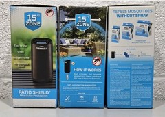 3x THERMACELL Patio Scent Free Mosquito Protection Repeller 15ft Zone Graphite