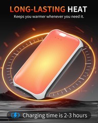 Lerat Hand Warmers 0.59″ Ultra-Slim (Pack of 2), 2 Pack Black White