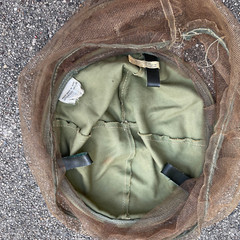 VIntage Military Hoop Mosquito Netting Hat Made Hong Kong
