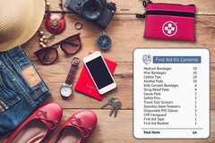 Swiss Safe 2-in-1 First Aid Kit for Car, Travel & Home, 1 Pack,