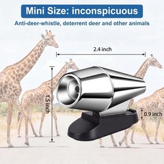 10 Pcs Wind Activated Deer Whistles for Cars & Motorcycles – Ultrasonic Animal A