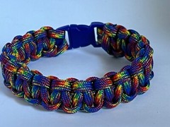Rainbow Paracord Bracelet – Handmade