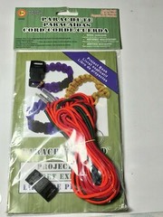 Pepperell PCKIT Parachute Cord Craft Kit w/ Project Book Instructions Clasp Ring