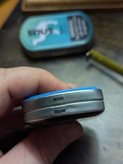 EMPTY Camel Mint/Frost Snus Tin Set (2) Crafts/Survival/Fishing Storage 3″