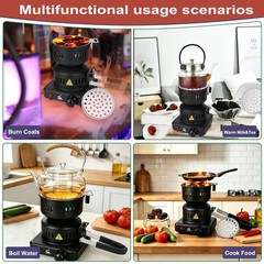 Charcoal Starter – Coal Burner for Cubes Hot Plate Durable Faster Electric Co…