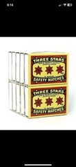 Swedish Camping Matches Three Stars Safety Matches 4 Pks/10 Pks/32 matches ea.