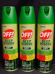 3 Pack – OFF! Deep Woods Dry Insect Repellent Mosquito Ticks bug spray 4 oz DEET