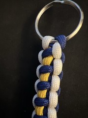 ⚾️Handmade Paracord Keychain Milwaukee Brewers, White Blue And Yellow As Pics 🤩