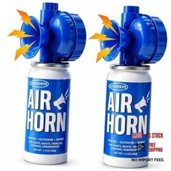 Air Horns for Safety 1.4oz, Boat Horn with Powerful Sound (120 dB) Heard from