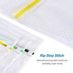 GOGOODA Mesh Laundry Bags, Delicates Washing 3*Large +3*Medium, White