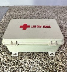 Vintage First Aid Kit 1980s Fraass Survival Partial Contents Durable Plastic