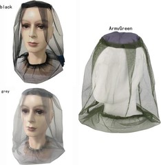 3PCS Mosquito Head Net Mesh Face Protection for Camping Hunting Garden