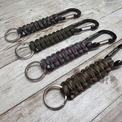 REHTAEL Keychain Paracord Carabiner Military Braided Heavy Duty Key Chain 2 Pack