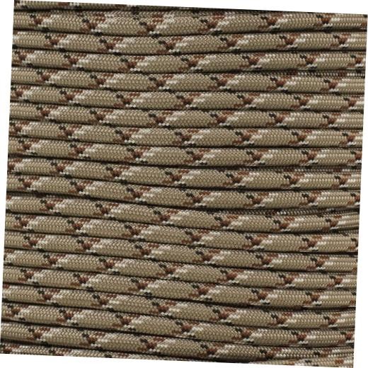 1/4 Inch ParaMax 1200lb Paracord – Strong 10 ft – 1200 lb Paracord Desert Camo