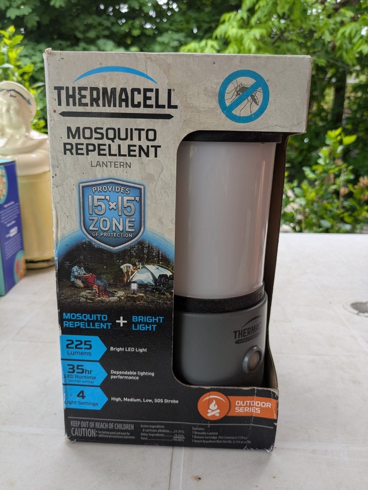 Thermacell Mosquito Repellent Lantern Outdoor 15×15 Zone 225 Lumens 4-Settings
