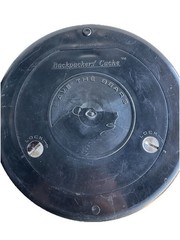 SAVE THE BEARS BACKPACKERS CACHE, GARCIA MFG, 12″ TALL , 8″ DIA