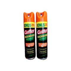 2 Pk Cutter Backwoods Insect Repellent Repels Mosquitoes For Up To 10 Hours New!