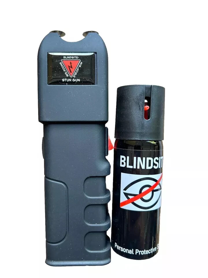 [NEW] BLINDSITE Shock’em Drop’em Stun Gun w/ Powerful Pepper Spray Combo