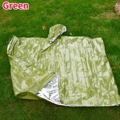 Emergency Survival Poncho Raincoat Cold Insulation Camping Hiking Outdoor Travel