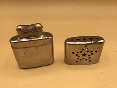 Vintage Sportsman Chrome Metal Pocket Hand Warmer Made in Hong Kong