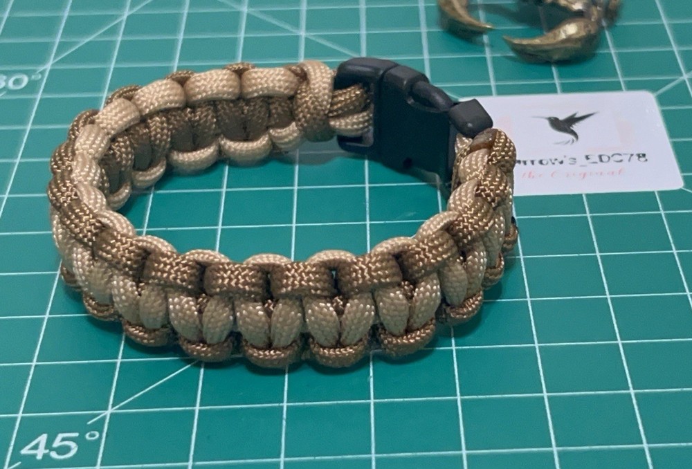 Sparrow’s Handmade Tactical Cobra Weave Style Paracord Bracelet