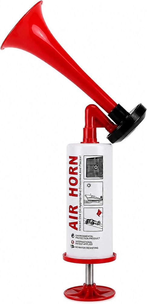 Handheld Air Horn Manual Pump Safety Horn Boat Camping Sports Emergency No Gas