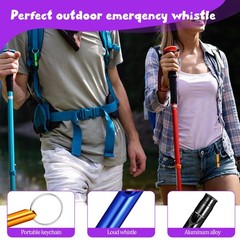 120 Pcs Emergency Whistle with Keychain, Aluminum Survival Whistle Extra Loud…