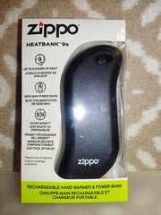 Black Zippo HeatBank 9s Rechargeable Hand Warmer Z4A18-C