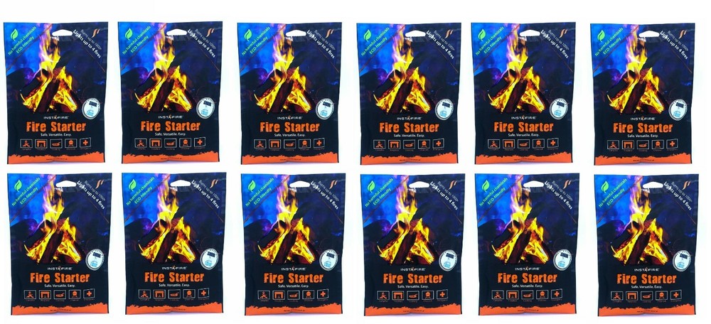 InstaFire Emergency Fuel and Fire Starter 12 Pack