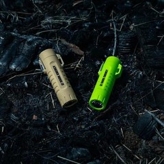 Dark Energy Dual-Arc Plasma Lighter with Mini Flashlight and Strobe, Green
