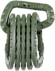 Paracord Planet Tactical Carabiner Keychain 6 Pack – Durable Plastic Carabiners