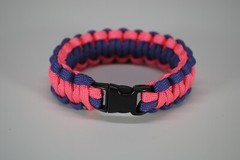 550 Paracord Survival Bracelet Cobra Purple/Pink «Made in the USA»