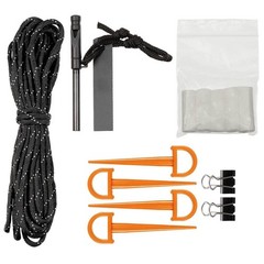 Tent Emergency Orange Aluminium Coated inc Fire Starter & Accessories – Survival Tent