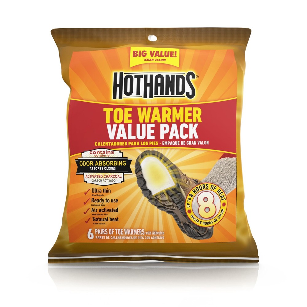 Toe Warmers – Long Lasting Safe Natural Odorless Air Activated Warmers – Up To 8
